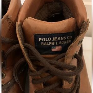Ralph Lauren Polo‎ Jeans Co. mens 12 brown Leather Boots perfectly distressed